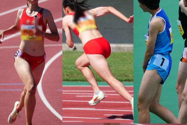 2022年 陸上女子トラック競技、１００ｍ、４００ｍリレー、顔、スタイル良し