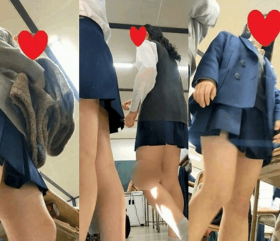 [★顔出し]パンチラ盗撮 OLさん 正面から見上げる白パンツを激撮 他